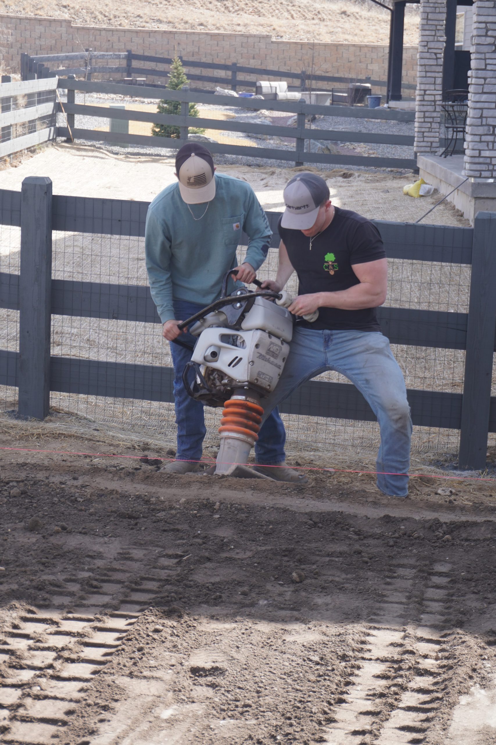 hard at work