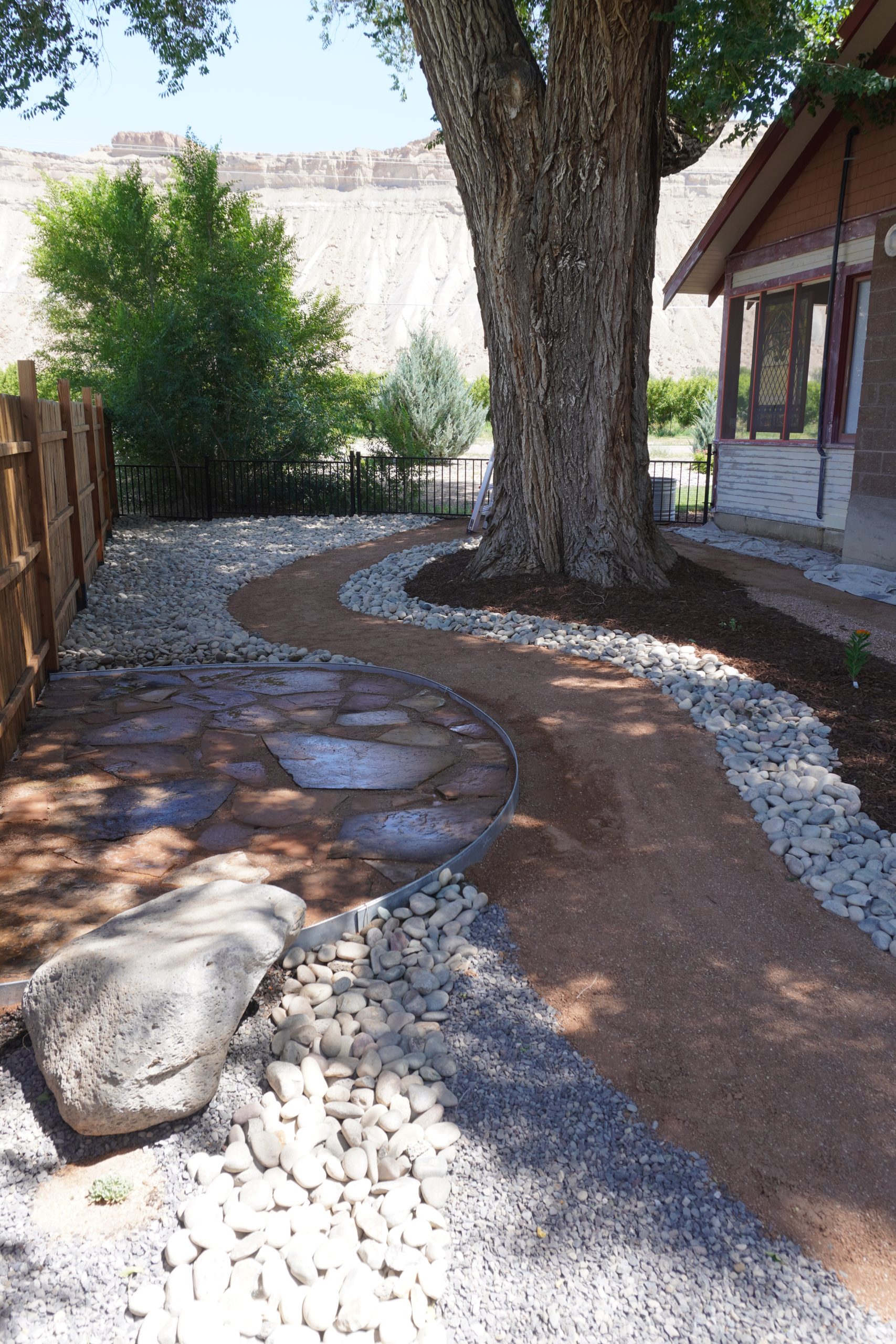side walk with drainage solutions